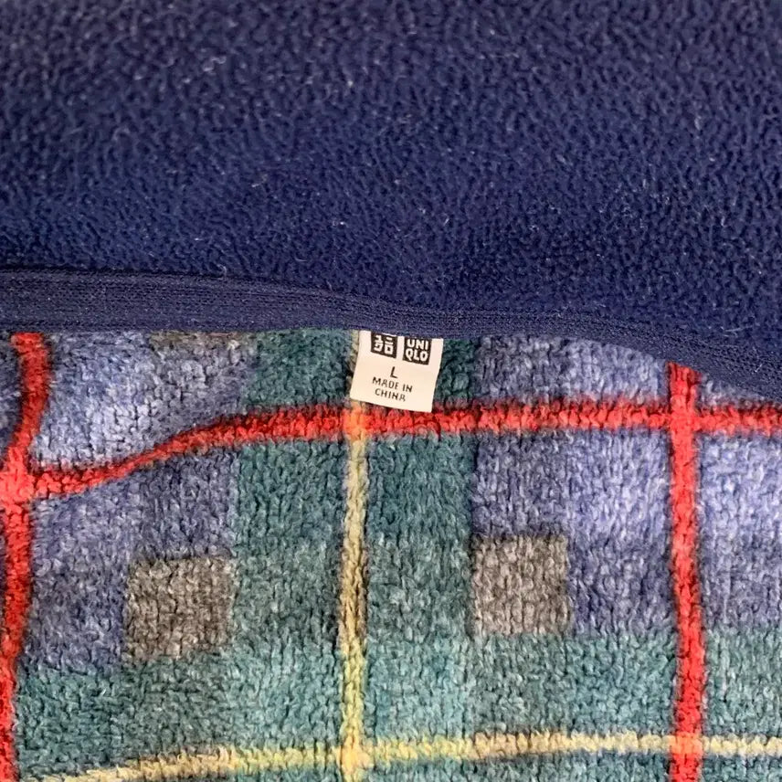 [BUNJANG] Uniqlo Tartan Check Fleece Jacket / 유니클로 타탄체크 후리스(L) 플리스 자켓