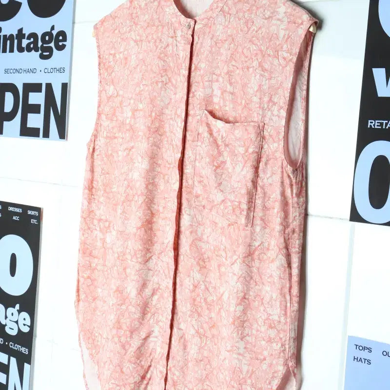 [BUNJANG] W(F) Nano Sleeveless Blouse / W(F) 나노 반팔 티셔츠 민소매 블라우스 고급 일본-17CEE