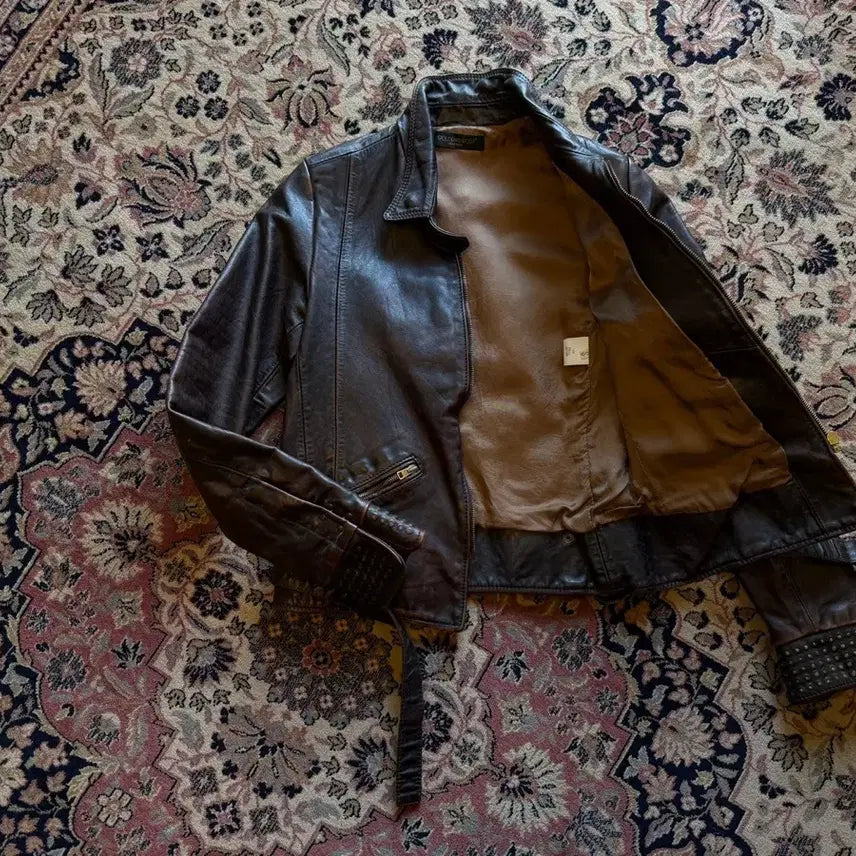 [BUNJANG] Golden Goose Single Rider Leather Jacket (Women&