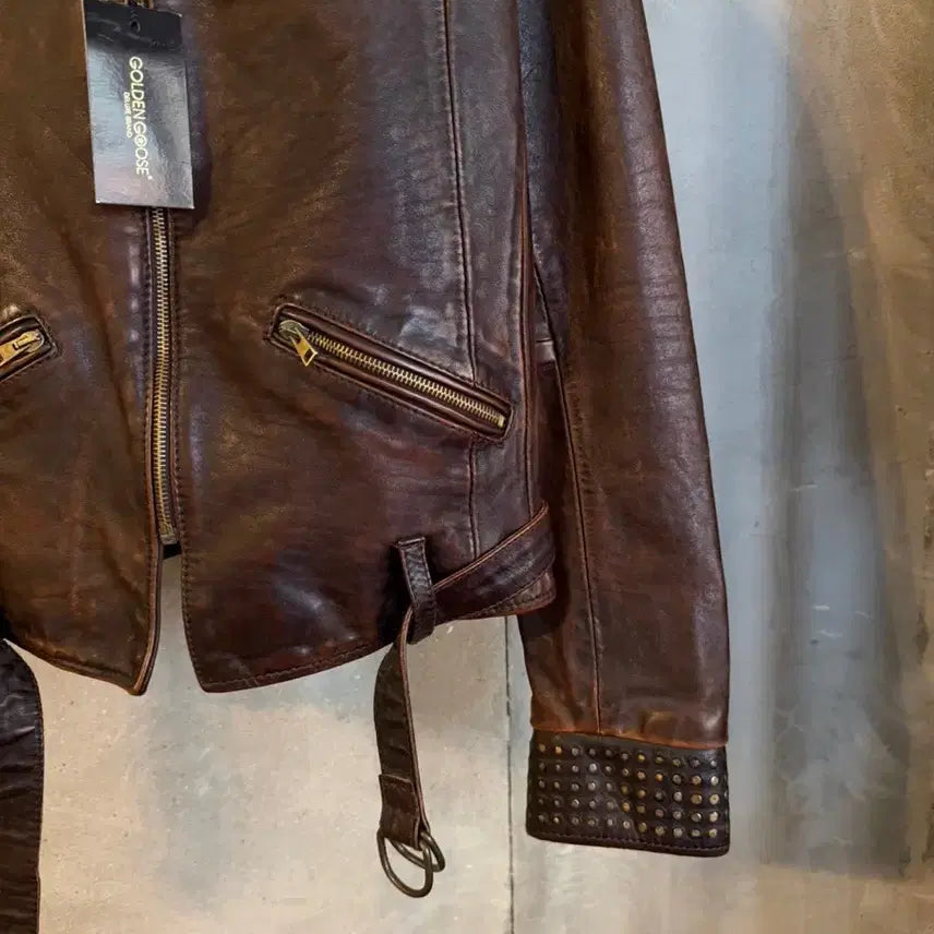 [BUNJANG] Golden Goose Single Rider Leather Jacket (Women&