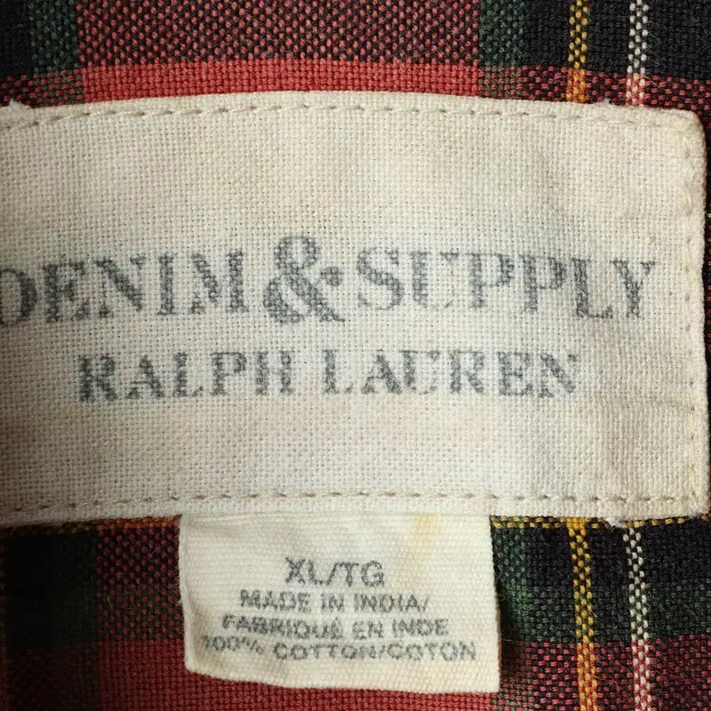 [BUNJANG] Polo Ralph Lauren Denim Supply Check Shirt / (XL-2XL) 폴로 랄프로렌 셔츠 남방 데님서플라이 체크-17CF3