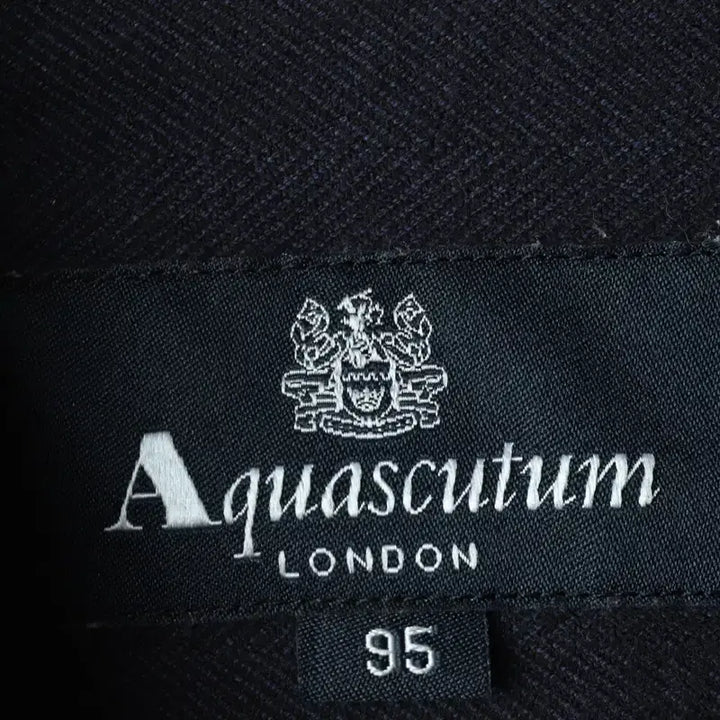 [BUNJANG] Aquascutum Herringbone Navy Shirt / (M) 아쿠아스큐텀 셔츠 남방 헤링본 네이비 무지-17CF7