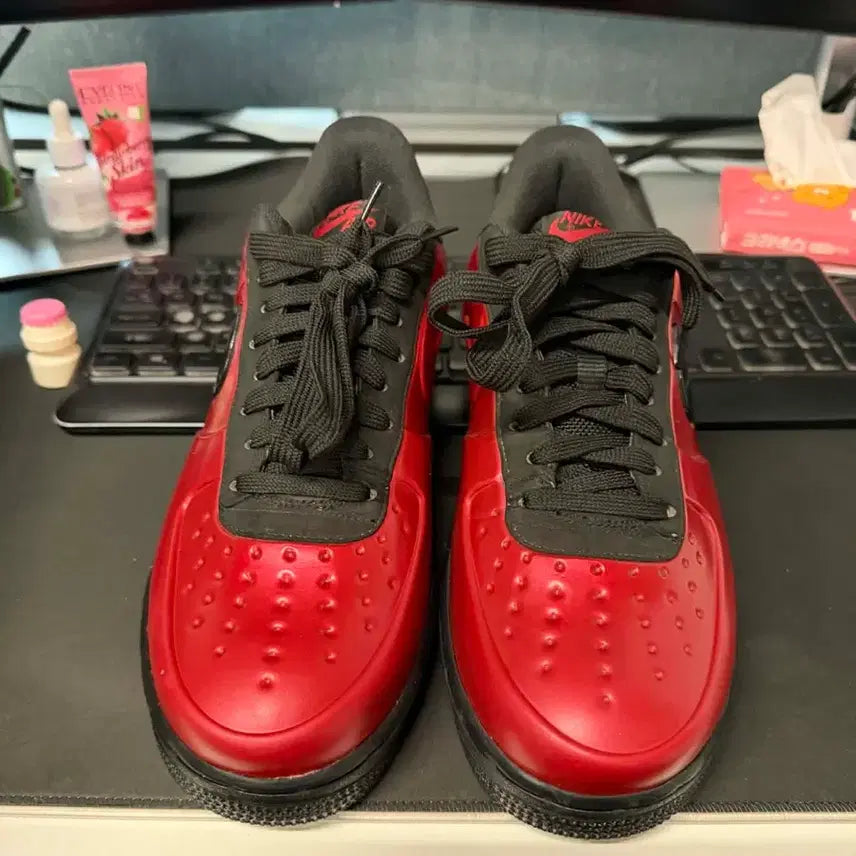 [BUNJANG] Nike Air Force 1 Foamposite Red Cup Sneakers / 에어포스 1 폼포짓 레드컵 사이즈 42.5 27cm