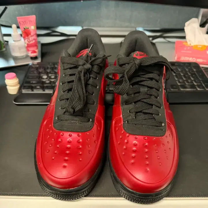 [BUNJANG] Nike Air Force 1 Foamposite Red Cup Sneakers / 에어포스 1 폼포짓 레드컵 사이즈 42.5 27cm