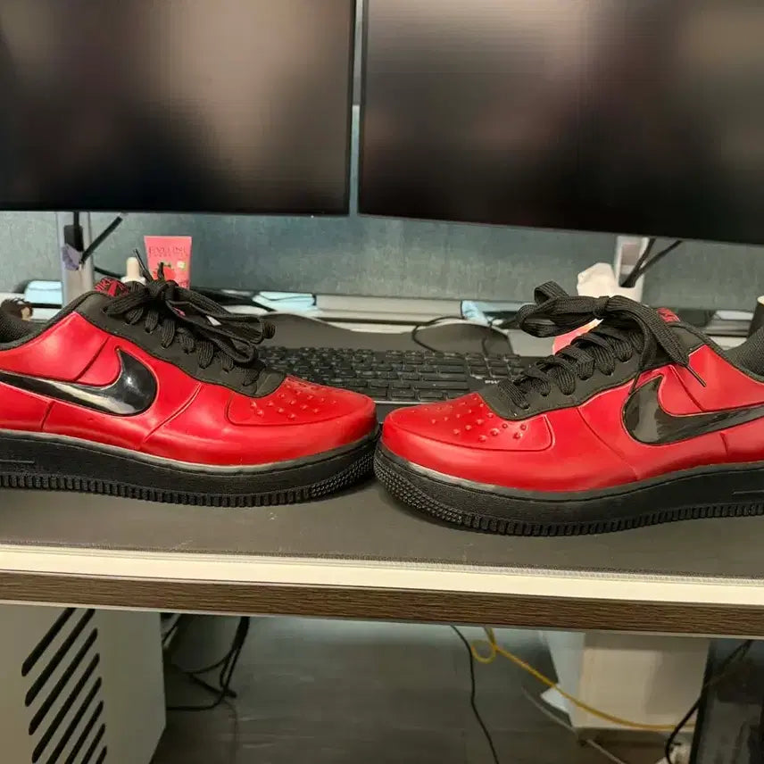 [BUNJANG] Nike Air Force 1 Foamposite Red Cup Sneakers / 에어포스 1 폼포짓 레드컵 사이즈 42.5 27cm