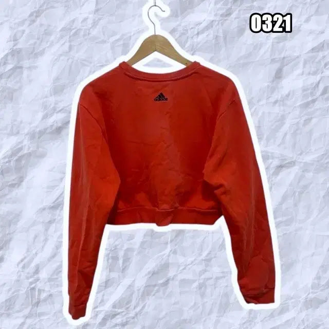 [BUNJANG] Adidas Big Logo Crop Sweatshirt / XL 아디다스 빅로고 크롭 맨투맨