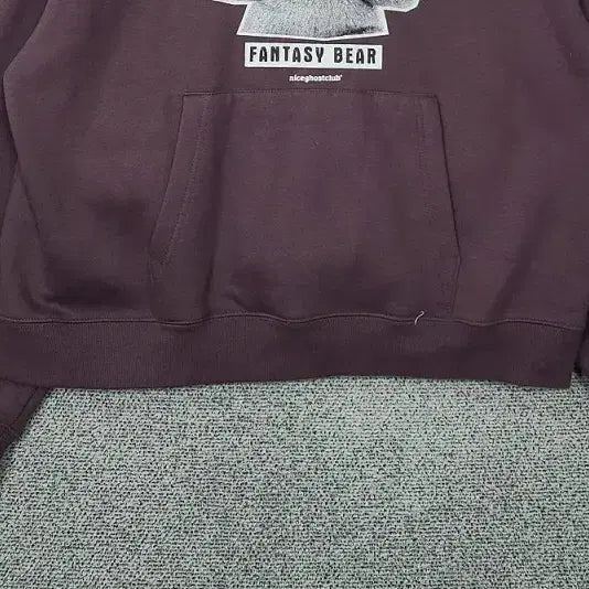 [BUNJANG] NICE GHOST CLUB Printed Purple Hoodie (Small) / 나이스고스트클럽 프린팅 퍼플 후드티 SMALL
