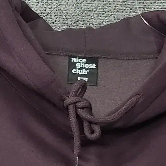 [BUNJANG] NICE GHOST CLUB Printed Purple Hoodie (Small) / 나이스고스트클럽 프린팅 퍼플 후드티 SMALL