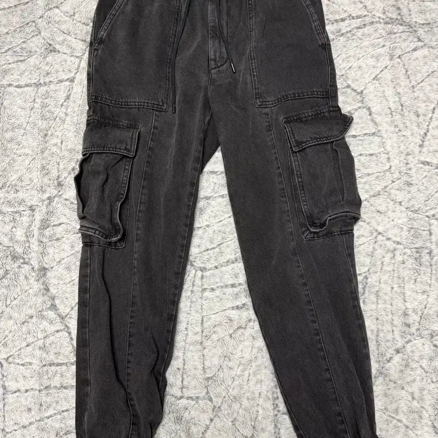 [BUNJANG] Juun.J Black Denim Cargo Jogger Pants / 준지 흑청 조거 46