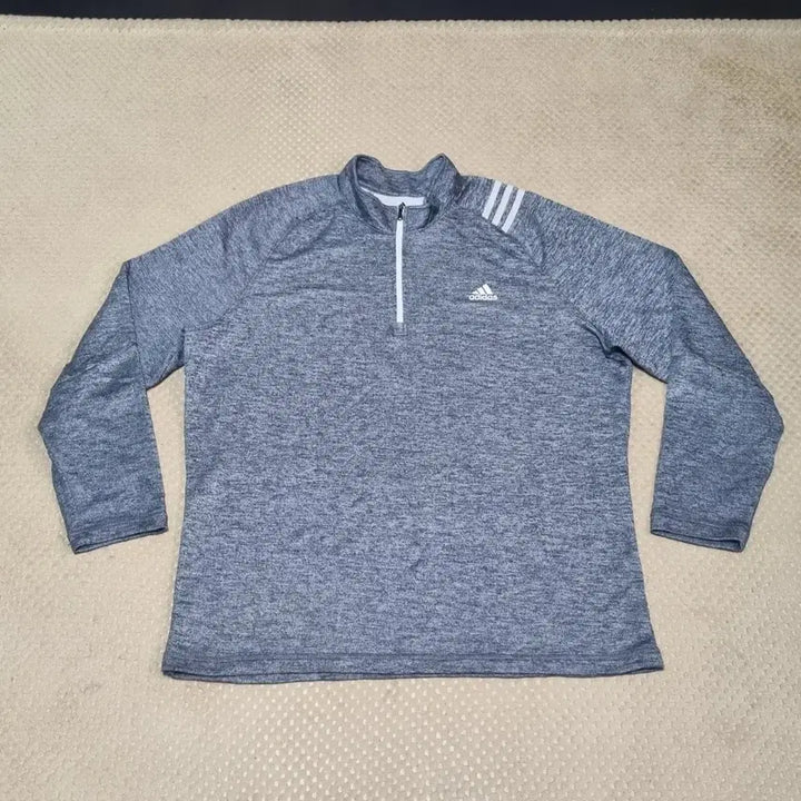 [BUNJANG] Adidas Half-Zip Long Sleeve Shirt (2XL) / (2XL) 아디다스 반집업 긴팔티
