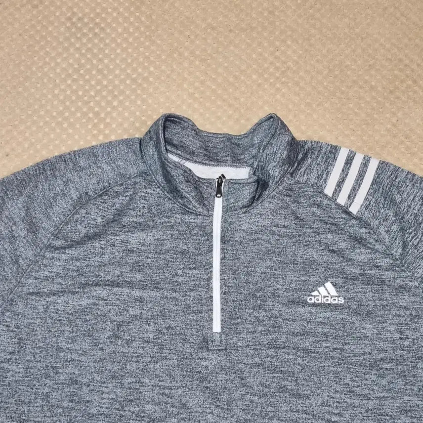 [BUNJANG] Adidas Half-Zip Long Sleeve Shirt (2XL) / (2XL) 아디다스 반집업 긴팔티