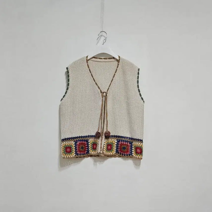 [BUNJANG] Crochet Open Knit Sweater / 크로쉐 오픈 니트