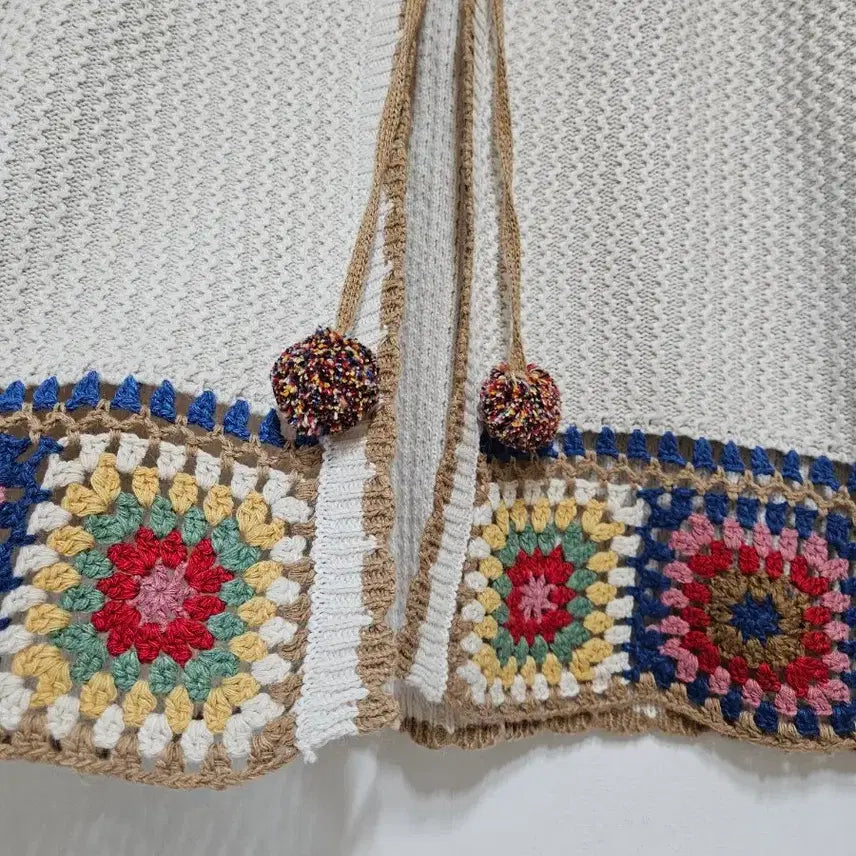 [BUNJANG] Crochet Open Knit Sweater / 크로쉐 오픈 니트