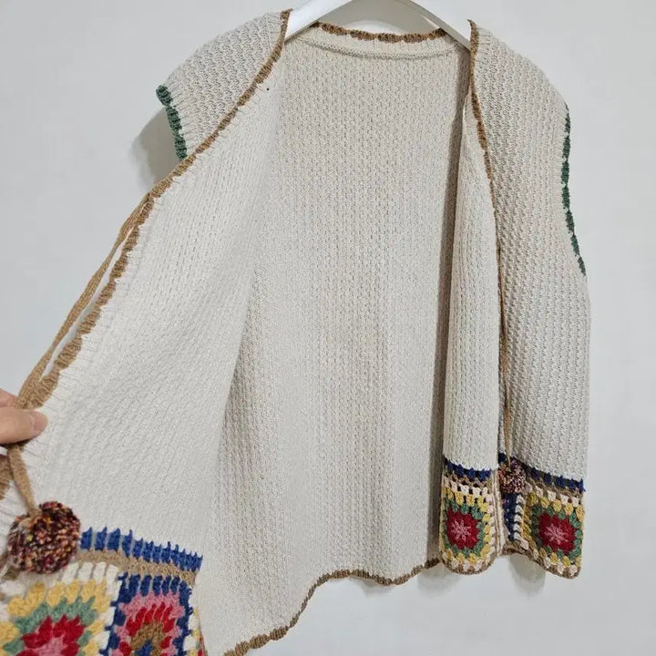 [BUNJANG] Crochet Open Knit Sweater / 크로쉐 오픈 니트
