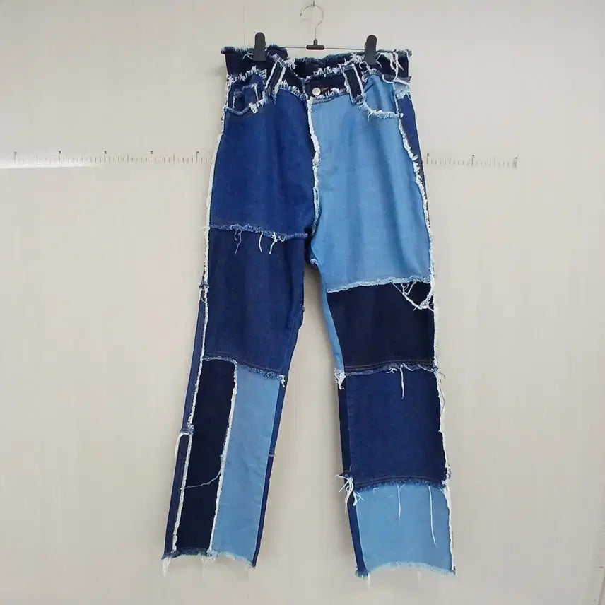 [BUNJANG] Patchwork Denim Jeans / 리폼 패치워크 데님 청바지