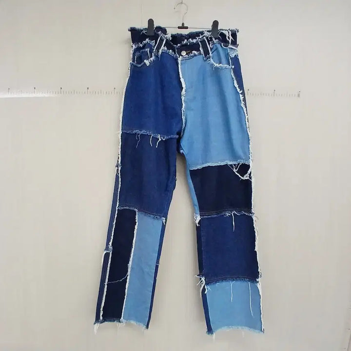 [BUNJANG] Patchwork Denim Jeans / 리폼 패치워크 데님 청바지