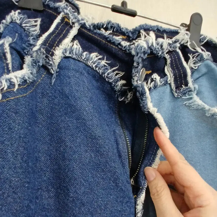 [BUNJANG] Patchwork Denim Jeans / 리폼 패치워크 데님 청바지