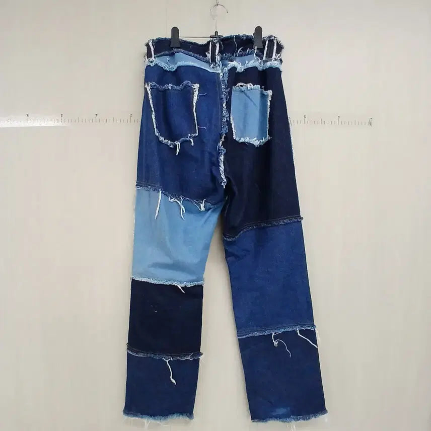 [BUNJANG] Patchwork Denim Jeans / 리폼 패치워크 데님 청바지