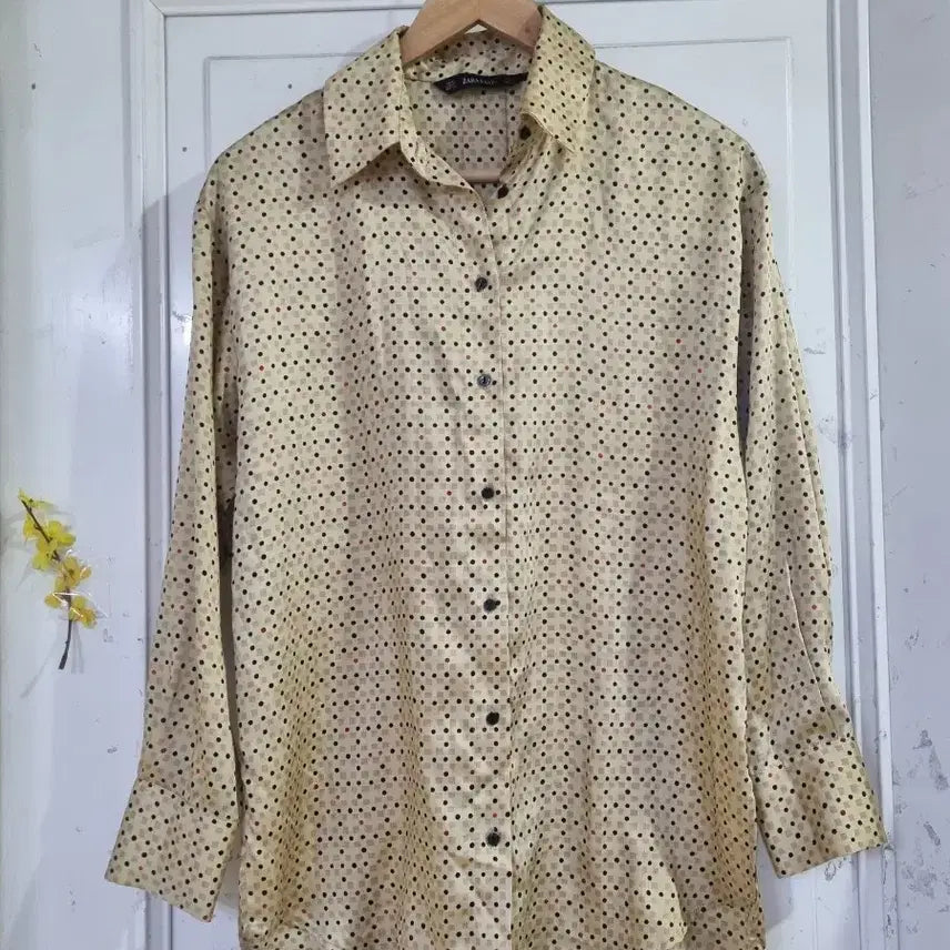 [BUNJANG] ZARA Silk Blouse / 자라. 실크같은 블라우스. 깨끗해요. 가슴단면49