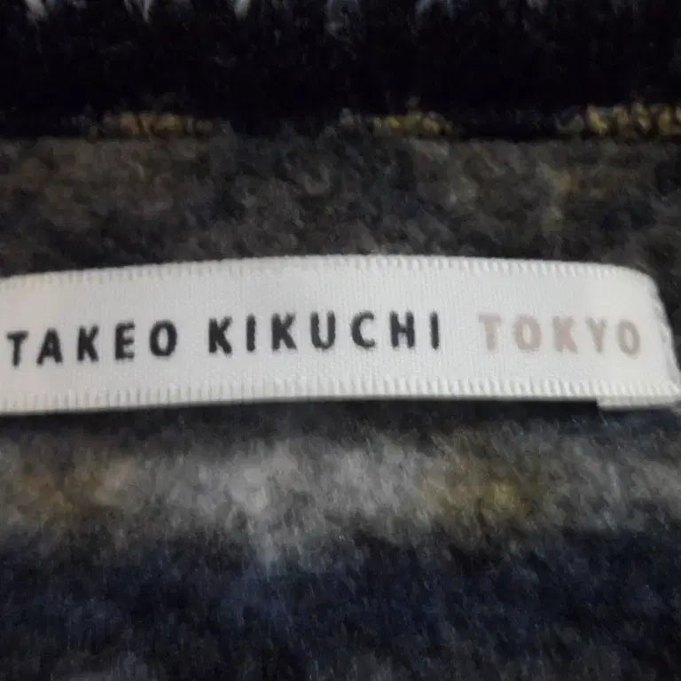 [BUNJANG] Takeuchi Kikuchi Striped Knit Sweater / (무료배송)타케우키쿠치/해외/남성/간절기/니트 스웨터/95(M)새제품수준