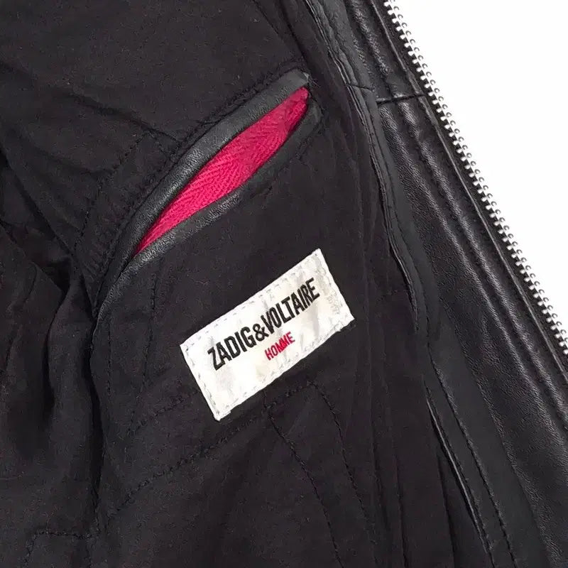 [BUNJANG] Zadig &amp; Voltaire Homme Lambskin Leather Jacket S / 쟈딕앤볼테르 옴므 램스킨 레더 자켓 S