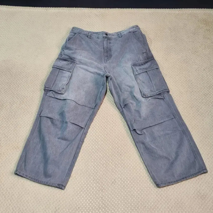 [BUNJANG] Musinsa Standard Denim Cargo Wide Pants / (34) 무신사 스탠다드 데님 카고 와이드팬츠