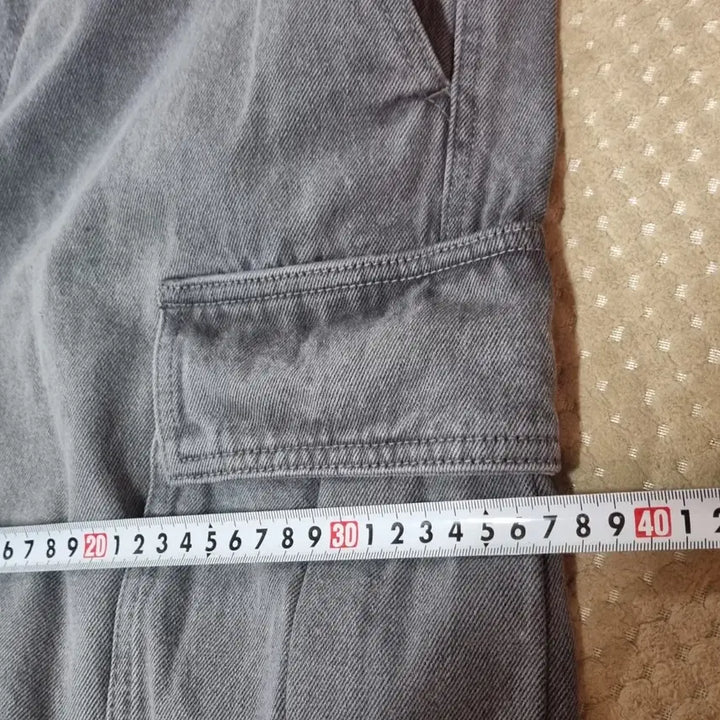 [BUNJANG] Musinsa Standard Denim Cargo Wide Pants / (34) 무신사 스탠다드 데님 카고 와이드팬츠