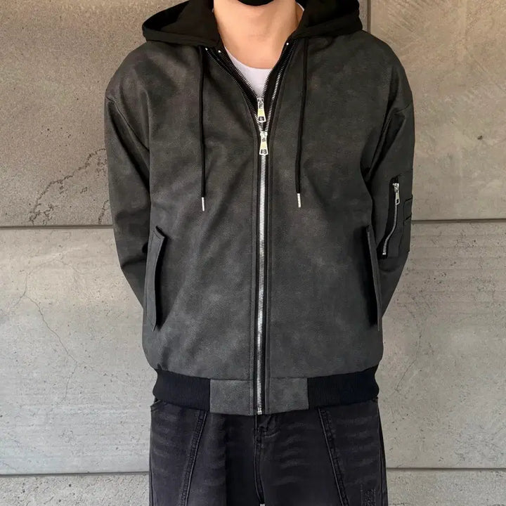 [SOLD OUT] 후드 레이어드 자켓 M/L 새상품