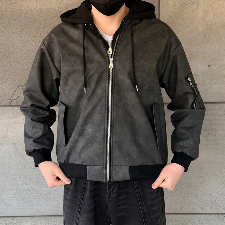 [SOLD OUT] 후드 레이어드 자켓 M/L 새상품