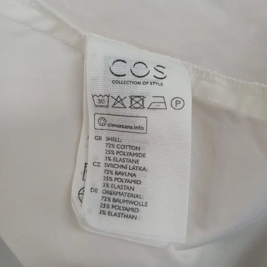[BUNJANG] COS White Long Shirt Dress / COS 화이트 롱 셔츠 원피스