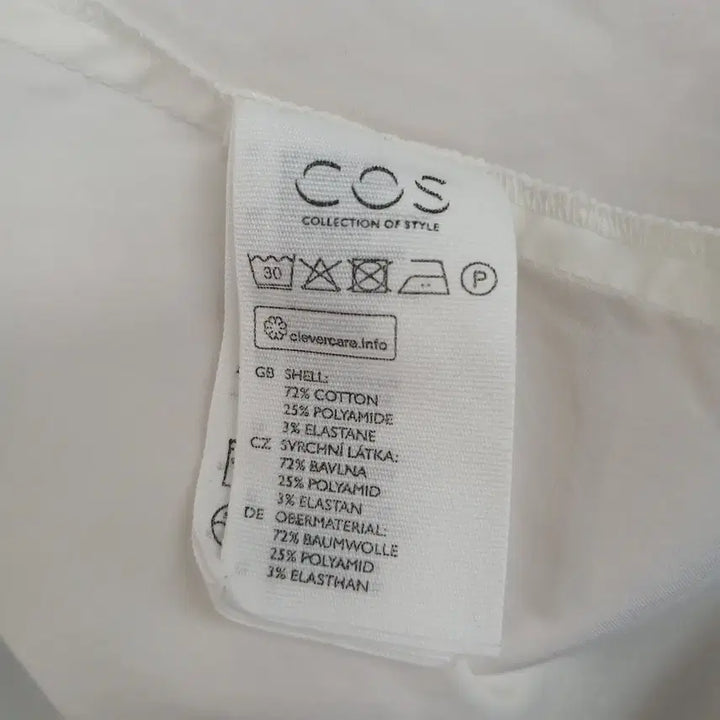 [BUNJANG] COS White Long Shirt Dress / COS 화이트 롱 셔츠 원피스