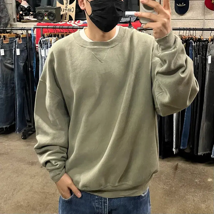 [BUNJANG] Russell Athletic Blank Sweatshirt / 90-00s  러셀 블랭크 스웻셔츠 (110-115)