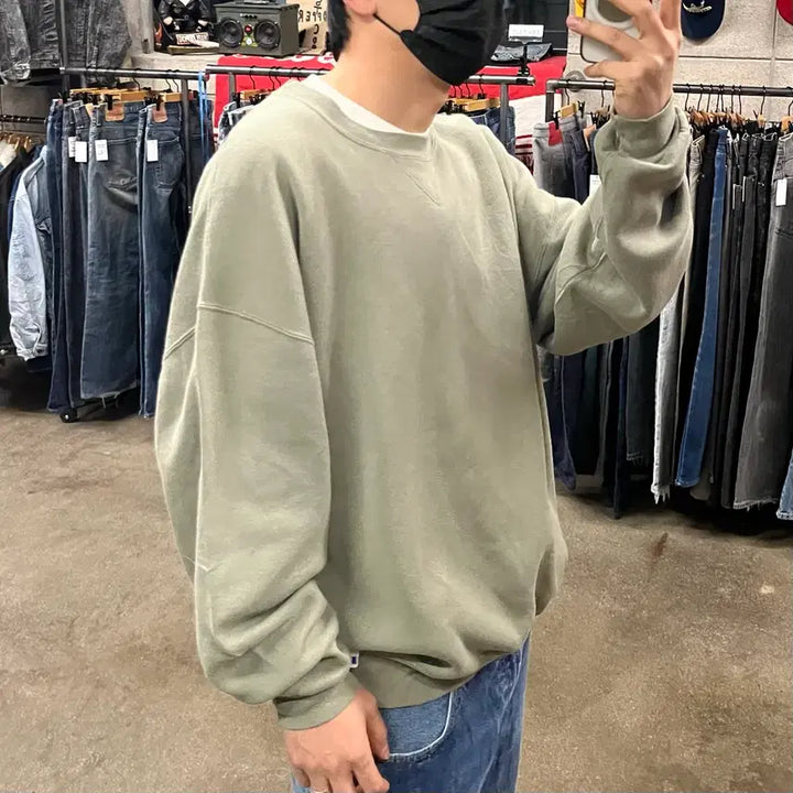 [BUNJANG] Russell Athletic Blank Sweatshirt / 90-00s  러셀 블랭크 스웻셔츠 (110-115)
