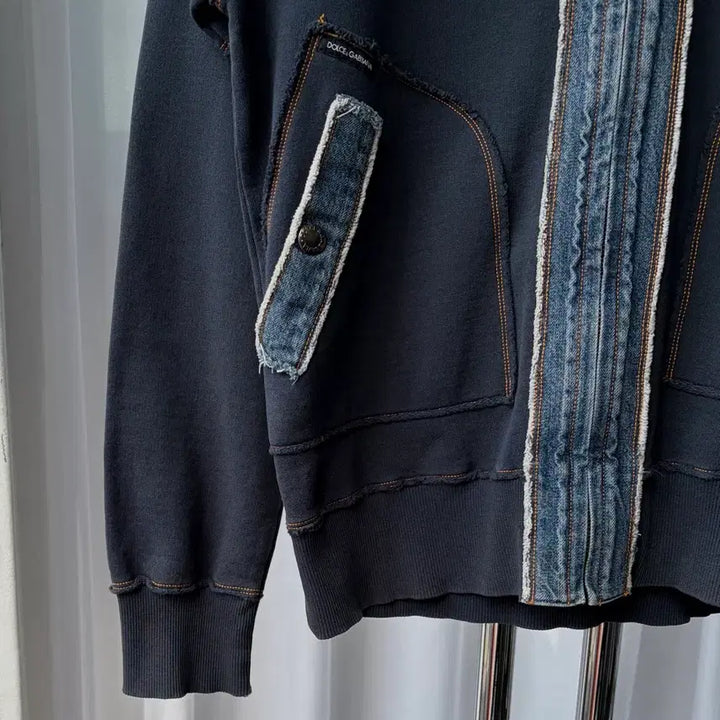 [SOLD OUT] [M-L]돌체앤가바나 정품 인디고 데님 데미지 코튼 집업