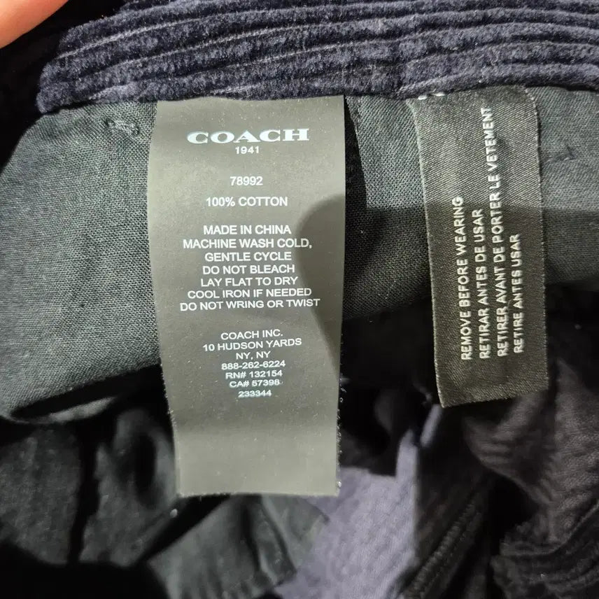[BUNJANG] Coach Corduroy Pants / 코치 골덴 바지