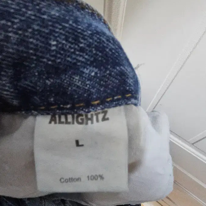 [BUNJANG] All Rights Two-Tone Wide Denim Pants / 올라이츠 투톤 와이드 데님 팬츠