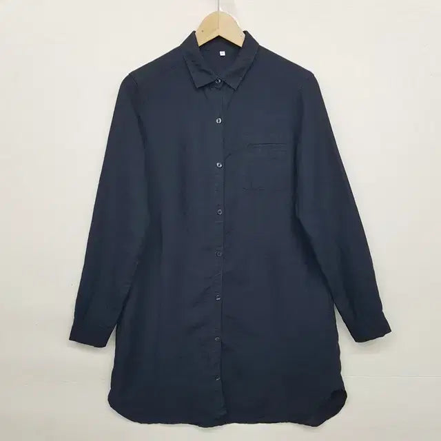 [BUNJANG] MUJI Linen 100% Navy Dress / 무인양품 MUJI 린넨 100% 원피스 네이비