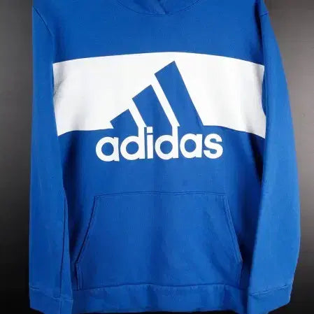 [BUNJANG] Adidas Tri-Stripe Blue Hoodie / [XL] 아디다스 삼선 블루 후드티