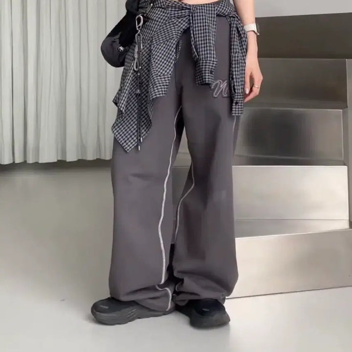 [BUNJANG] Nominal Sweatpants / 노미니컬 스웻팬츠   리본빛 헤더먼트 글로니 헤이그