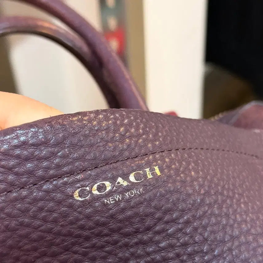 [BUNJANG] Coach Boston Top Handle Leather Bag / 올드 코치 보스턴 탑 핸들 백 숄더백 토트백