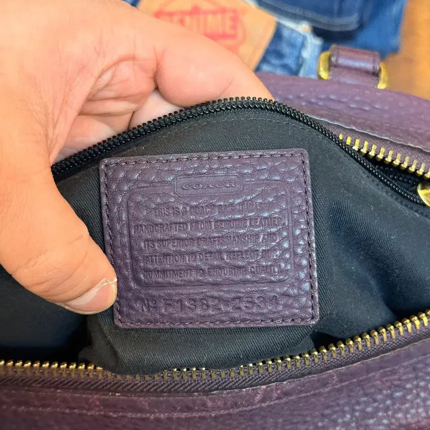 [BUNJANG] Coach Boston Top Handle Leather Bag / 올드 코치 보스턴 탑 핸들 백 숄더백 토트백