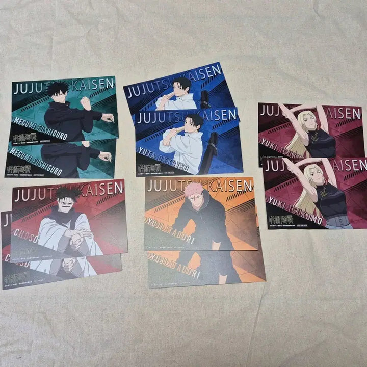[SOLD OUT] 15장일괄) 주술회전 애니메이트 특전 엽서 메구미 쵸소우 유타 이타도리