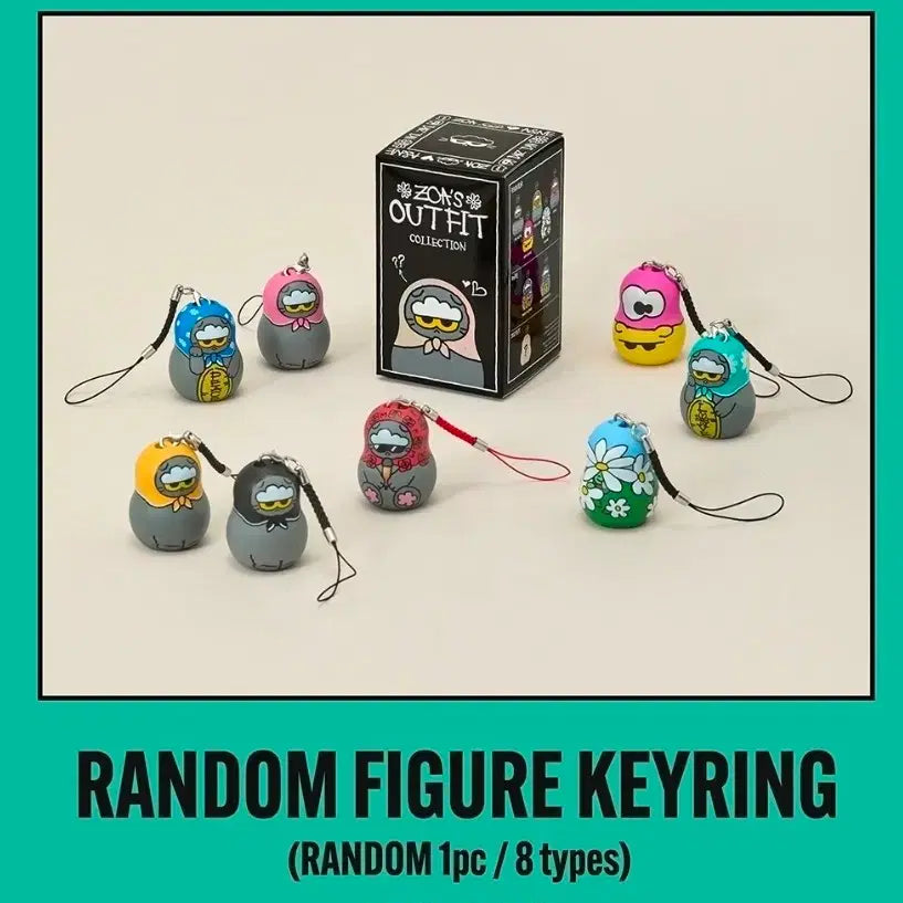 [BUNJANG] Joan Friends Matryoshka Figure + Random Keyring / 조앤프렌즈 마트로시카 피규어+랜덤 키링