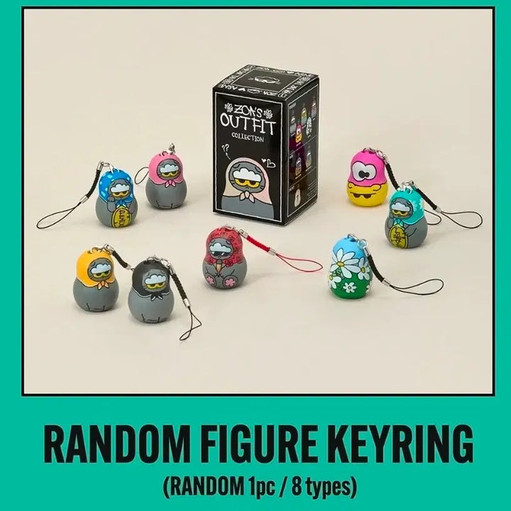 [BUNJANG] Joan Friends Matryoshka Figure + Random Keyring / 조앤프렌즈 마트로시카 피규어+랜덤 키링