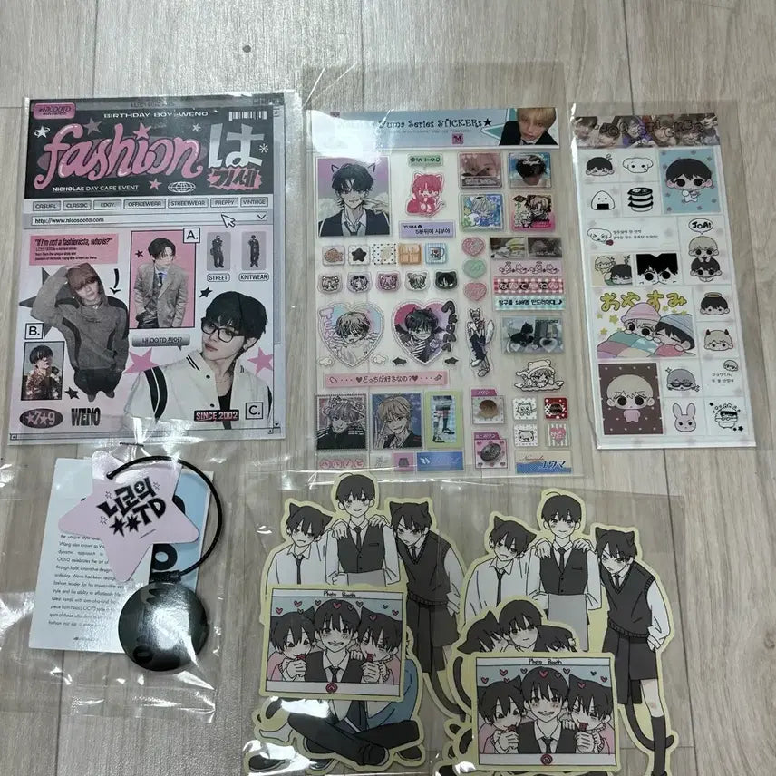 [BUNJANG] ENHYPEN &amp;TEAM Sticker, Pin Button Bundle Set / 앤팀 스티커, 핀버튼 일괄 양도