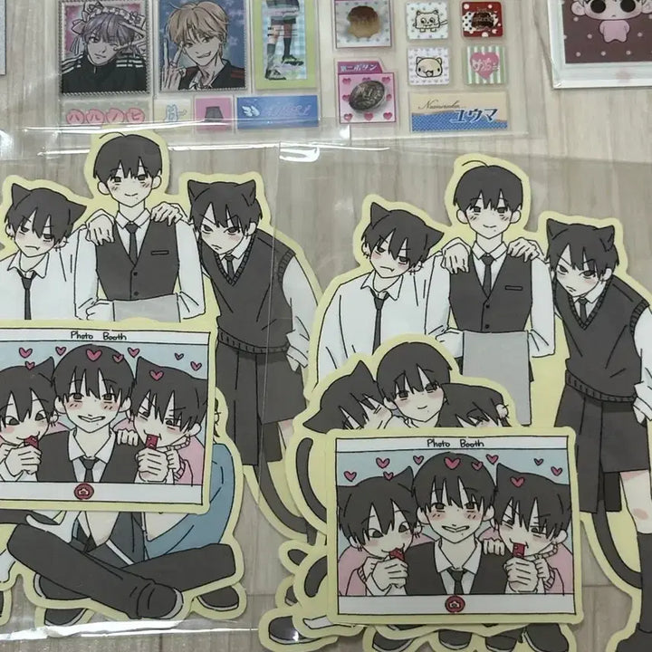 [BUNJANG] ENHYPEN &amp;TEAM Sticker, Pin Button Bundle Set / 앤팀 스티커, 핀버튼 일괄 양도