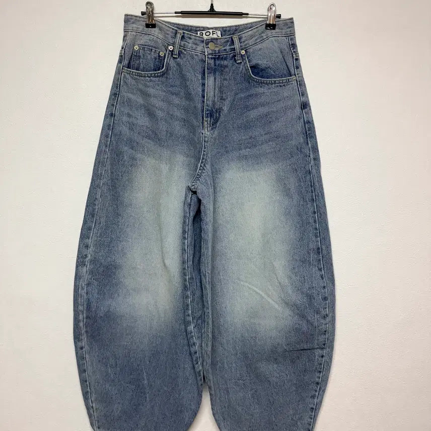 [BUNJANG] ROFL Wide Jar Fit Denim Pants M / ROFL 와이드 항아리핏 데님 팬츠 M