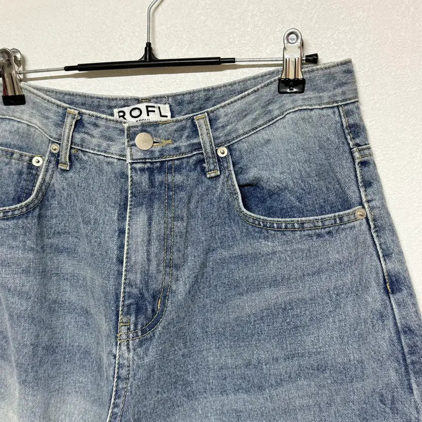 [BUNJANG] ROFL Wide Jar Fit Denim Pants M / ROFL 와이드 항아리핏 데님 팬츠 M