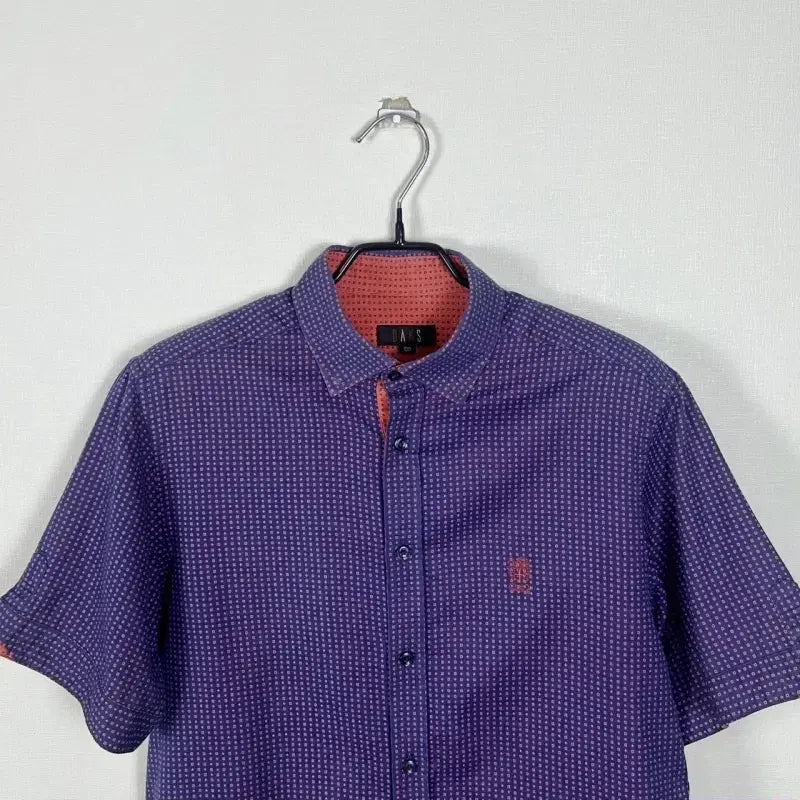 [BUNJANG] Daks Purple Short Sleeve Shirt Men&