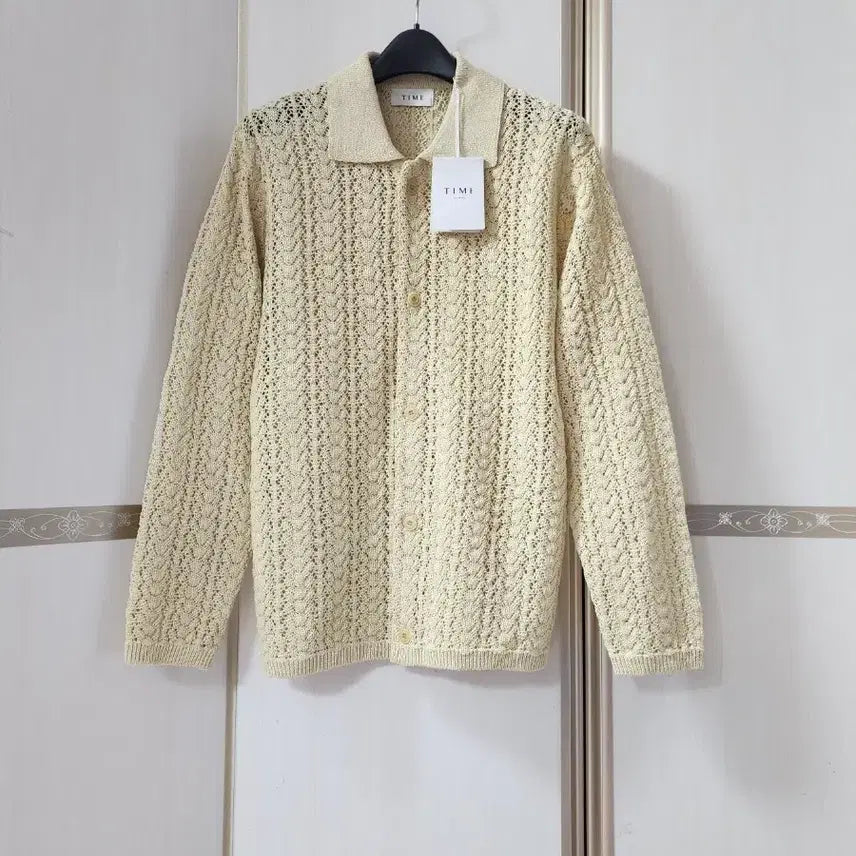 [BUNJANG] Time Homme Crochet Knit Cardigan (100) / 한섬 타임옴므 크로셰 니트 가디건 100사이즈. 새상품